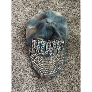 Women’s Denim Bling HOPE Baseball Cap